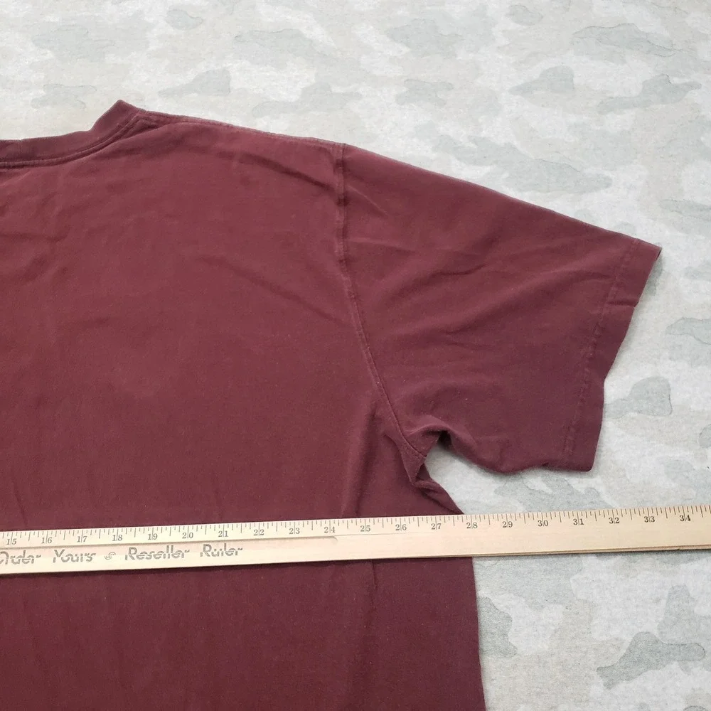 Carhartt Shirt Mens 2XL Red Pocket Tee Short Sleeve Workwear Outdoors
